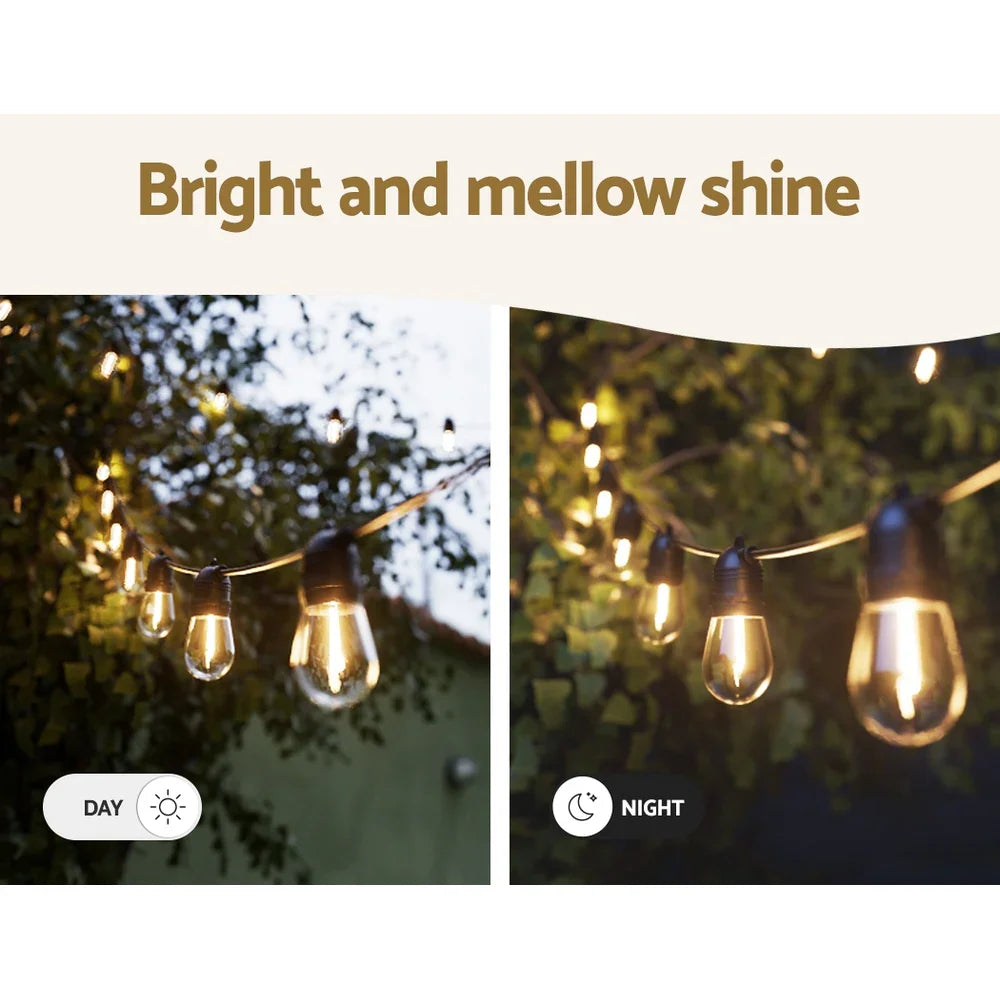 73m Festoon Lights Christmas Fairy String Lights Outdoor Party Garden Decor