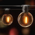 17m Solar Festoon Lights Outdoor LED String Lights Warm White Wedding Garden