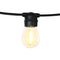 Solar Festoon String Lights Outdoor 17m Warm White Waterproof Garden