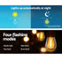 Solar Festoon String Lights Outdoor 17m Warm White Waterproof Garden