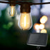 Solar Festoon String Lights Outdoor 17m Warm White Waterproof Garden