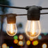 23m Solar Festoon String Lights 20 S14 Bulbs Warm White USB 4 Modes Outdoor