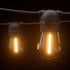 32m Solar Festoon String Lights 30 S14 Bulbs Warm White USB 4 Modes Outdoor