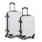 2pc Hard Shell Luggage Set TSA Lock Carry On Suitcase White