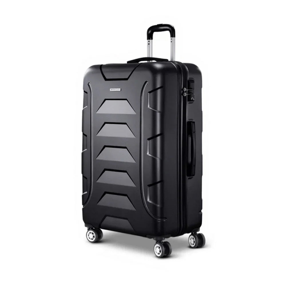 28" Lightweight Hard Shell TSA Spinner Luggage Suitcase Black