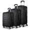 3pc Hard Shell Luggage Set TSA Lock Carry On Suitcase Black