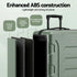 3pcs Luggage Suitcase Set Trolley Travel TSA Lightweight Hard Case Grey Green