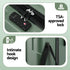 3pcs Luggage Suitcase Set Trolley Travel TSA Lightweight Hard Case Grey Green