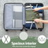 3pcs Luggage Suitcase Set Trolley Travel TSA Lightweight Hard Case Grey Green