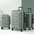3pcs Luggage Suitcase Set Trolley Travel TSA Lightweight Hard Case Grey Green