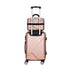 Wanderlite 2pc Luggage 12" 20" Trolley Travel Suitcase Storage Carry On TSA Lock Rose Gold