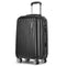 24" Hard Shell Luggage Case Spinner Suitcase Black 360° Wheels