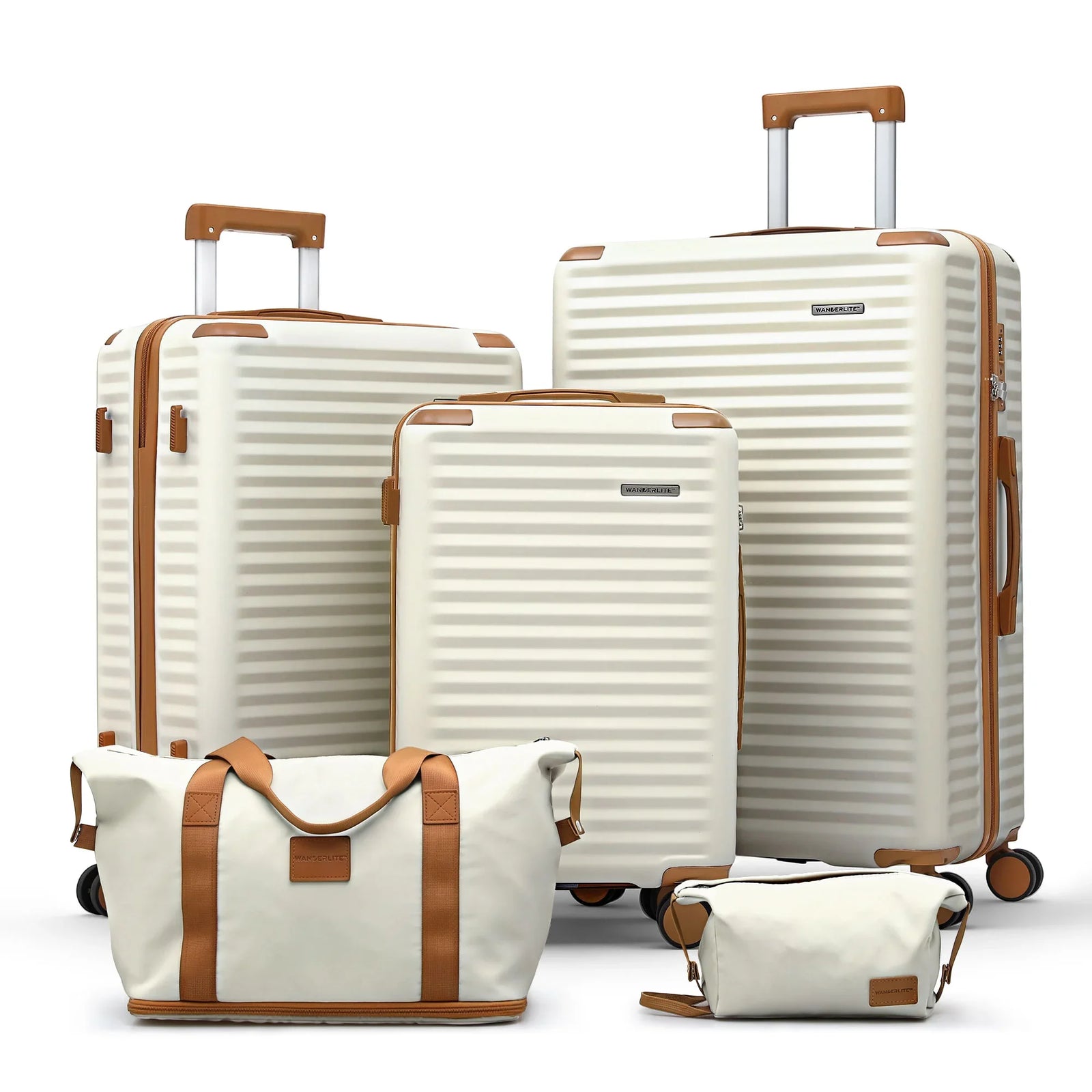 5pcs Luggage Suitcase Set Trolley Travel TSA Lightweight Hard Case