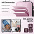 28" Luggage Suitcase Trolley Travel Lightweight TSA Hardshell Pink