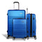 3pc Hard Shell Luggage Set TSA Lock Carry On Suitcase Blue