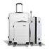 3pc Luggage Trolley Set Suitcase Travel TSA Carry On Hard Case Lightweight White