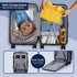 20" Luggage Suitcase Front Pocket Travel Carry On Dual TSA Navy