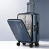 20" Luggage Suitcase Front Pocket Travel Carry On Dual TSA Navy