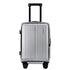 20" Luggage Suitcase Front Pocket Travel Carry On Dual TSA Silver