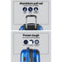 3pcs LuggageTrolley Set Travel Suitcase Storage Organiser Carry On Hard Case TSA Lightweight Blue