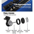 3pcs LuggageTrolley Set Travel Suitcase Storage Organiser Carry On Hard Case TSA Lightweight Blue