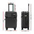 20" Carry On Luggage Suitcase Front Pocket TSA Lock Laptop Travel Black