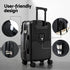20" Carry On Luggage Suitcase Front Pocket TSA Lock Laptop Travel Black
