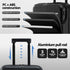 20" Carry On Luggage Suitcase Front Pocket TSA Lock Laptop Travel Black