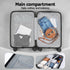 20" Carry On Luggage Suitcase Front Pocket TSA Lock Laptop Travel Black