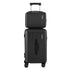 2pcs Trunk Luggage Suitcase Travel Carry On TSA Lock 12" 20" Black
