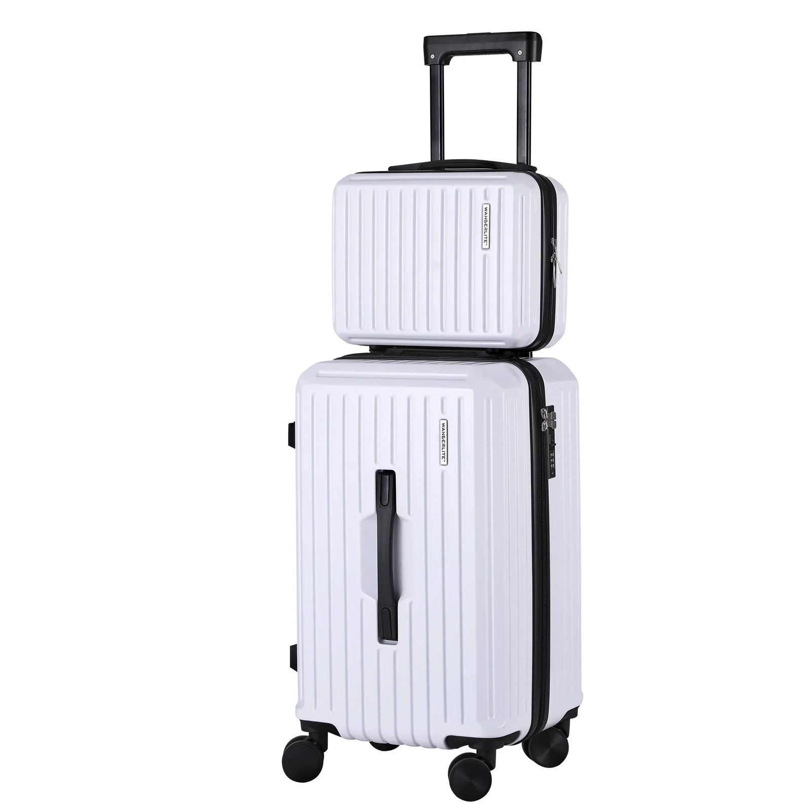 2pcs Trunk Luggage Suitcase Travel Carry On TSA Lock 12