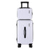 2pcs Trunk Luggage Suitcase Travel Carry On TSA Lock 12" 20" White