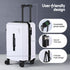 2pcs Trunk Luggage Suitcase Travel Carry On TSA Lock 12" 20" White