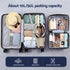 2pcs Trunk Luggage Suitcase Travel Carry On TSA Lock 12" 20" White
