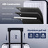 2pcs Trunk Luggage Suitcase Travel Carry On TSA Lock 12" 20" White