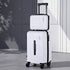 2pcs Trunk Luggage Suitcase Travel Carry On TSA Lock 12" 20" White