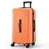 28" Trunk Luggage Suitcase Travel 5 Wheels Type-C Port TSA Orange