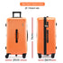 28" Trunk Luggage Suitcase Travel 5 Wheels Type-C Port TSA Orange