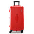 28" Trunk Luggage Suitcase Travel 5 Wheels Type-C Port TSA Red