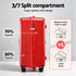 28" Trunk Luggage Suitcase Travel 5 Wheels Type-C Port TSA Red