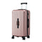 28" Trunk Luggage Suitcase Travel 5 Wheels Type-C Port TSA Rose Gold