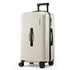 28" Trunk Luggage Suitcase Travel 5 Wheels Type-C Port TSA Smoky White