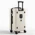 28" Trunk Luggage Suitcase Travel 5 Wheels Type-C Port TSA Smoky White