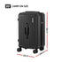 20" Trunk Luggage Suitcase Travel Carry On TSA Lock Black