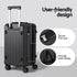 20" Trunk Luggage Suitcase Travel Carry On TSA Lock Black