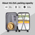 20" Trunk Luggage Suitcase Travel Carry On TSA Lock Black