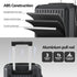 20" Trunk Luggage Suitcase Travel Carry On TSA Lock Black