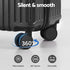 4pcs Trunk Luggage Suitcase Set Travel Carry On TSA Lock Black