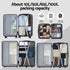 4pcs Trunk Luggage Suitcase Set Travel Carry On TSA Lock Black