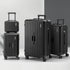 4pcs Trunk Luggage Suitcase Set Travel Carry On TSA Lock Black
